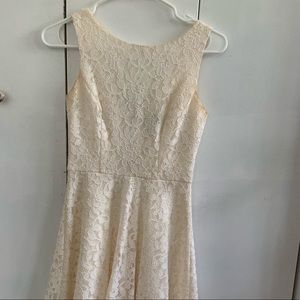 White lace dress